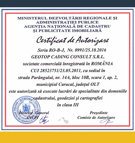 Cadastru Caracal, Cadastru Olt, Firma Cadastru Caracal